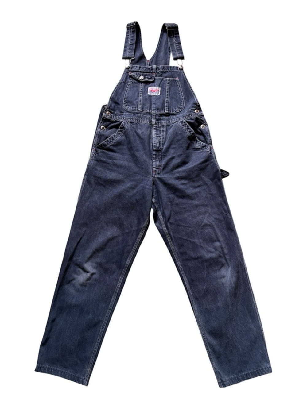 Vintage IKEDA Genuine Classic Vintage Black Denim Overalls 90s Carpenter Small